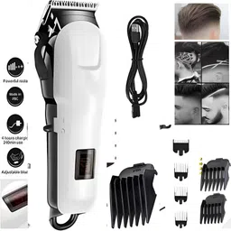 PALAKGALLERY 89523gA Professional Rechargeable Hair Trimmer Electric Hair Clipper Body Groomer 120 min Runtime 4 Length Settings-picture-12