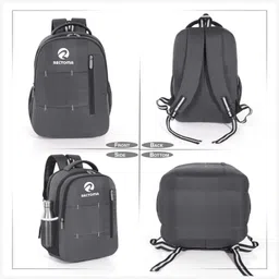 rectoma Large 35 L Laptop Backpack Laptop Bagpack With 3 Compartments Polyester Trendy Waterproof Travel Backpack image 5