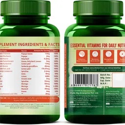 vlado's himalayan organics Plant Based Vegan Omega 3 with Multivitamin 25+ Ingredients for Energy,Immunity image 5