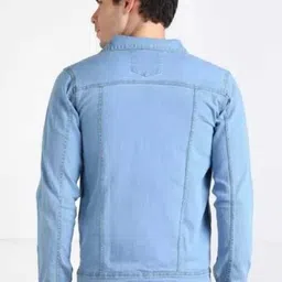 pykar Men Solid Denim Winter Coat image 2