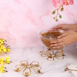 chokhat CHOME-0058 Polished Brass Trivet image 3