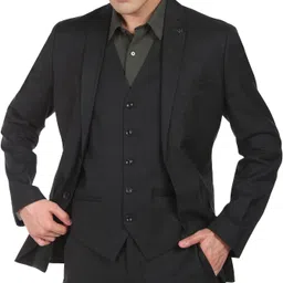 arrow Men Double-breasted Solid Suit-picture-37