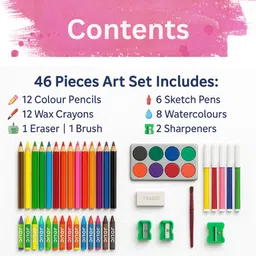 glazu Hello Kitty Kids Art Series Round Shaped Color Pencils image 2