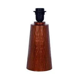 homesake Copper Hammered Metal Cone Table Lamp Modern Contemporary Bedside Desk Nightstand Lamp for Bedroom Living Room Office College Bookcase Savanna image 4