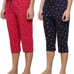 trendy world Women Multicolor Capri image 1