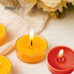 xeqalv Candle Making Kit With Paraffin Wax, Wicks & Sticks Colors, Thread,Glue Dot Candle image 4