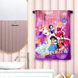 sassoon fab Magenta Cotton Disney Princess 400 GSM Hand Towel (Pack of 2)-picture-31