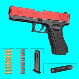 gex Shooting Toy Gun for Kids Soft Bullet Blaster Gun -AK12 Guns & Darts image 2