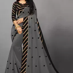 jevlan Embroidered Bollywood Art Silk Saree-picture-10