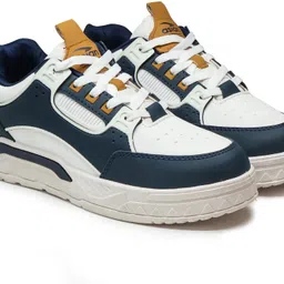 Asian Men's Stylish Casual Sneakers | Comfortable Daily Wear Colourblocked Shoes Sneakers For Men-picture-10
