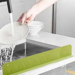 shyames enterprise Silicone Sink Splash Guard For Kitchen - Sink Splash Guard 48*8 Cm PACK OF 3 Sink Plug-picture-12