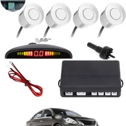 aarsh store Universal 4 White Reverse Parking Sensor-AF25B371 Universal 4 White Reverse Parking Sensor-AF25B371 Parking Sensor-picture-34