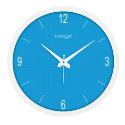 random Tic Toc Blue Plastic Wall Clock image 2