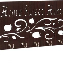 herbonoor Wooden Wall Key Holder | Multipurpose Key Stand for Home Wood Key Holder image 3