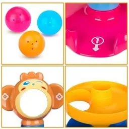 hara enterprice Monkey Roll Ball Drop Spiral Toy – Fun Educational Activity Game for Kids image 3