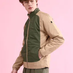 the indian garage co. Men Colorblock Bomber Jacket image 3