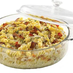 goodhomes Glass Casserole Classic Deep Round Oven and Microwave Safe Serve Casserole-picture-10