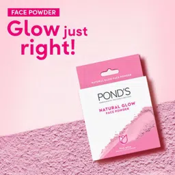 pond's Natural Pink Glow Face Powder 30gm Compact image 1