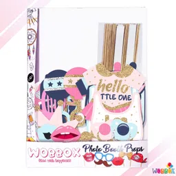 wobbox Baby Shower Props, Baby Shower Banner, Baby Shower Decoration Items (FP76) Photo Booth Board image 5