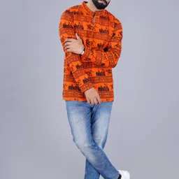 nsbeanie Men Printed Cotton Blend Straight Kurta-picture-17