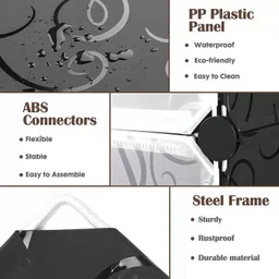 lacossi Plastic Metal 12 Shelf Book Organizer Metal Open Book Shelf image 5