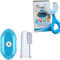 houseofcommon Baby Fruit Feeder, Teether, Finger Brush, Bibs & Spoon Feeder Pack of 8 - Silicone image 3