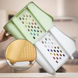 finware Plastic Multipurpose Storage Basket (Pack of 4) Storage Basket image 4