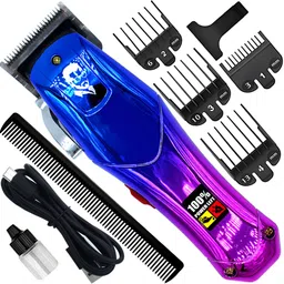 QGS Men’s Rechargeable AX Powerful Hair Clipper Beard Moustache Hair Cutting Trimmer Fully Waterproof Grooming Kit 410 min Runtime 8 Length Settings-picture-14