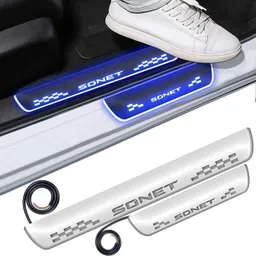 fabtec Mirror Finish Door Foot Step LED Sill Plate for Sonet (Set of 4, Blue) Car Fancy Lights-picture-26