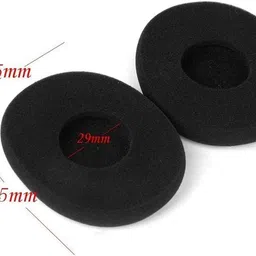 Crysendo H 800 Replacement Headset Ear Cushion Pads Ear Cushion (2 Pairs - 4 Pcs) (Black) Over The Ear Headphone Cushion image 2