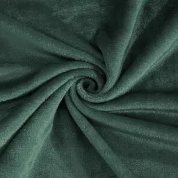 klotthe Green Solid 300 TC Wool Double Fitted Bedsheet with 2 Pillow covers image 4