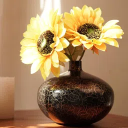 behoma Zeist Black Iron Vase image 1