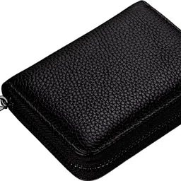 ofixo Men & Women Black Artificial Leather RFID Card Holder-picture-10