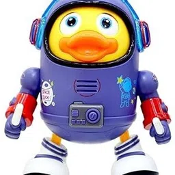 budetto Dancing Space Duck Toy for Kids Robot Duck Figure with Lights & Sounds Rattle-picture-10