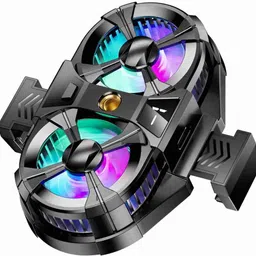 Ancestors SL-07 Phone Cooler Gaming Fan Dual Turbo Fan, Digital Cooling Pad (Multicolor) Cooling Pad-picture-10