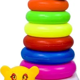 lyzahs Teddy Stacking Ring Educational Tower Construction Toy for Toddlers (6 Ring) image 2
