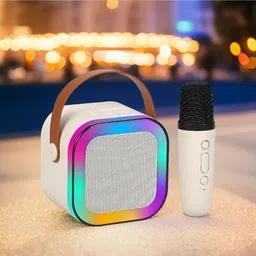 Wolcentra G45_k12 Wireless Karaoke Mic Speaker: K12 with RGB, 5W Bluetooth 10 W Bluetooth Home Audio Speaker-picture-23