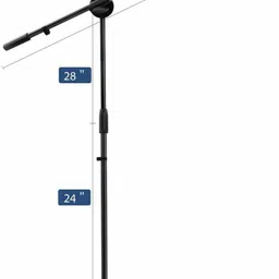 blueberry R-030 Adjustable Dual Mic Clip/Collapsible Tripod Boom Microphone Stand image 5
