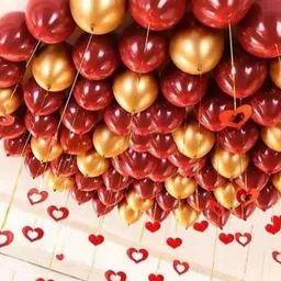 mosclue Solid Hd/Metalic 50 Balloons Red And Gold For Kids/Adult/Party/Birthday Decorations Balloon-picture-13