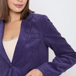 vero moda Women Solid Single Breasted Casual Blazer image 5
