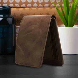 taqwa Men Casual Brown Artificial Leather, Genuine Leather Wallet image 4