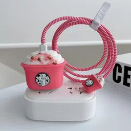 ZimniasO Charger Cover for iPhone 18/20W Charger, 3D Cartoon Design, Spiral Cover Cable Protector-picture-36