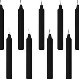 floryn decor Black Candles for spell/Ritual/ healing /Chakras | Pack of 20 Candle Candle-picture-26