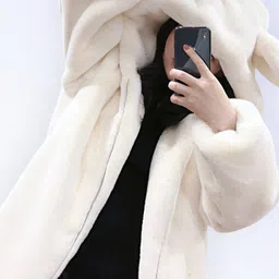 sheen ellision Fleece Coat For Women-picture-33