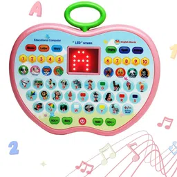 nickspool Apple Shaped Educational Computer Mini Laptop Toy Stock as per availablity-picture-11