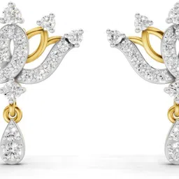 sparq Certified Lab Grown Diamond & Gold Plated 925 Sterling Silver Stud Earring-picture-13