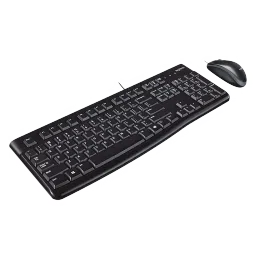 logitech MK120 Wired Keyboard & Mouse Combo (1000 DPI, Spill Resistant, Black) image 3
