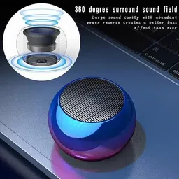 vedashri 5W mini–Bluetooth Speaker with Upto 30Hrs Playtime, TWS Function, Powerful Bass 5 W Bluetooth Party Speaker image 5
