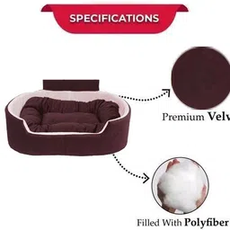 snupi smile Dog Bed, Sofas Bed & Chairs Bed With Coller XL Pet Bed image 4