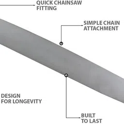 ammk power tools 22 Inch Guide Bar For 58cc Petrol Chainsaw CK4 Power & Hand Tool Kit (1 Tools) AMMK-22" GUIDE BAR Corded & Cordless Chainsaw image 3